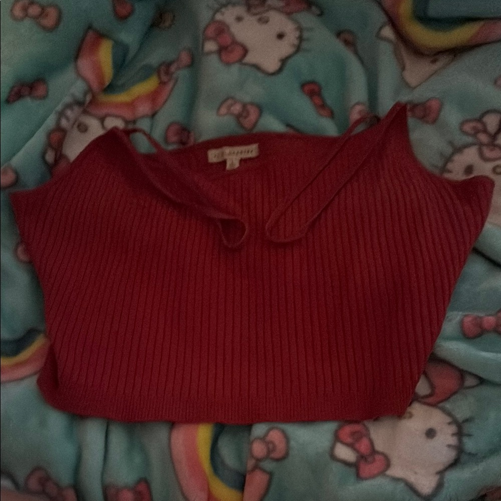 Red Crop Top